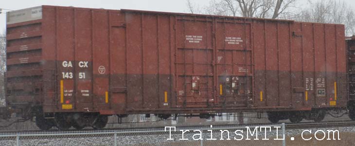 Car/wagon GACX14351 left side / coté gauche